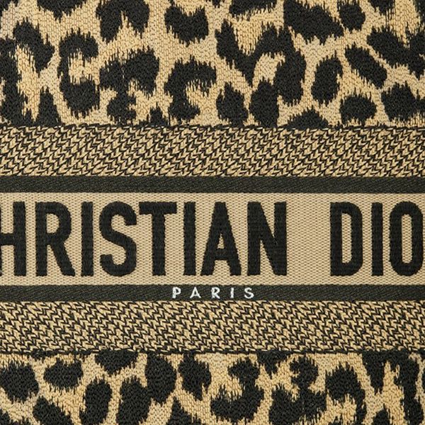 ディオールトートバッグ偽物 BOOK TOTE ブックトート レオパード